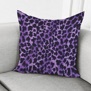 Purple And Black Cheetah Print Pillow Cover