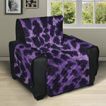 Purple And Black Cheetah Print Recliner Protector