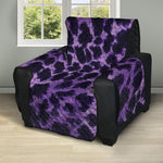 Purple And Black Cheetah Print Recliner Protector