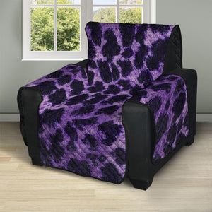 Purple And Black Cheetah Print Recliner Protector