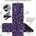 Purple And Black Cheetah Print Recliner Protector