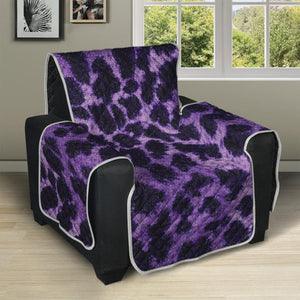 Purple And Black Cheetah Print Recliner Protector