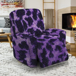 Purple And Black Cheetah Print Recliner Slipcover