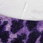 Purple And Black Cheetah Print Sofa Cover