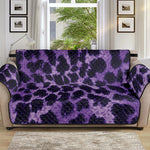 Purple And Black Cheetah Print Sofa Protector