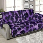 Purple And Black Cheetah Print Sofa Protector