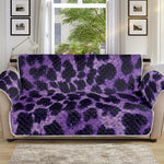 Purple And Black Cheetah Print Sofa Protector