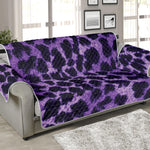 Purple And Black Cheetah Print Sofa Protector