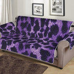 Purple And Black Cheetah Print Sofa Protector