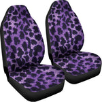 Purple And Black Cheetah Print Universal Fit Car Seat Covers