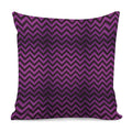 Purple And Black Chevron Pattern Print Pillow Cover