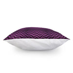 Purple And Black Chevron Pattern Print Pillow Cover