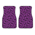 Purple And Black Halloween Bat Print Front Car Floor Mats