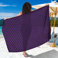 Purple And Black Halloween Pattern Print Beach Sarong Wrap