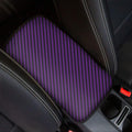 Purple And Black Halloween Pattern Print Car Center Console Cover