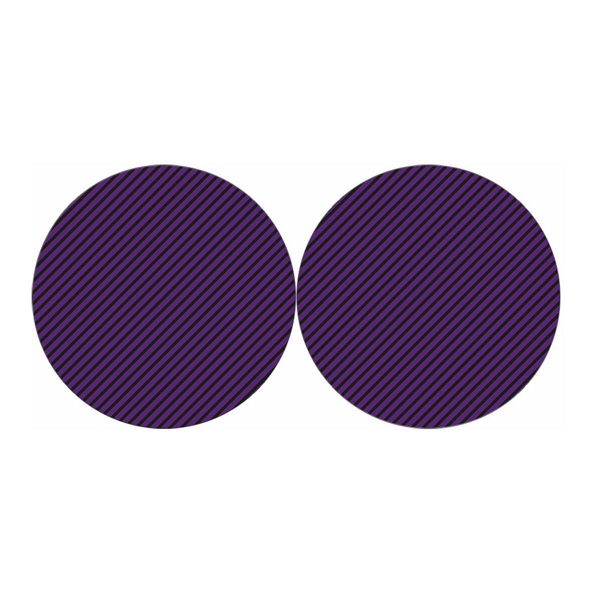 Purple And Black Halloween Pattern Print Car Coasters