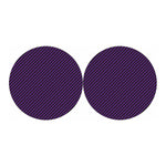 Purple And Black Halloween Pattern Print Car Coasters