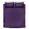 Purple And Black Halloween Pattern Print Duvet Cover Bedding Set