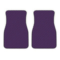 Purple And Black Halloween Pattern Print Front Car Floor Mats
