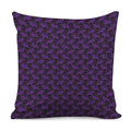 Purple And Black Halloween Skull Print Pillow Cover