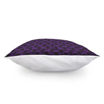Purple And Black Halloween Skull Print Pillow Cover
