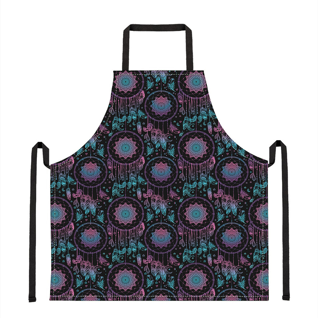 Purple And Blue Dream Catcher Print Apron