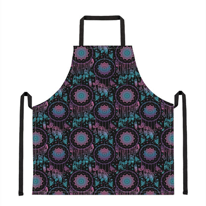 Purple And Blue Dream Catcher Print Apron