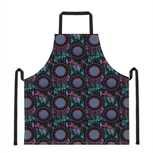 Purple And Blue Dream Catcher Print Apron