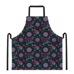 Purple And Blue Dream Catcher Print Apron