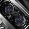 Purple And Blue Dream Catcher Print Car Coasters