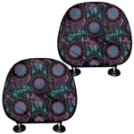 Purple And Blue Dream Catcher Print Car Headrest Covers