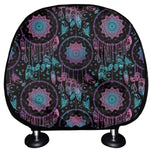 Purple And Blue Dream Catcher Print Car Headrest Covers