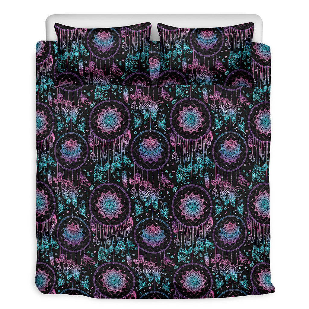 Purple And Blue Dream Catcher Print Duvet Cover Bedding Set