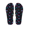 Purple And Blue Dream Catcher Print Flip Flops