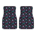 Purple And Blue Dream Catcher Print Front Car Floor Mats