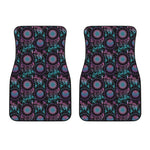 Purple And Blue Dream Catcher Print Front Car Floor Mats