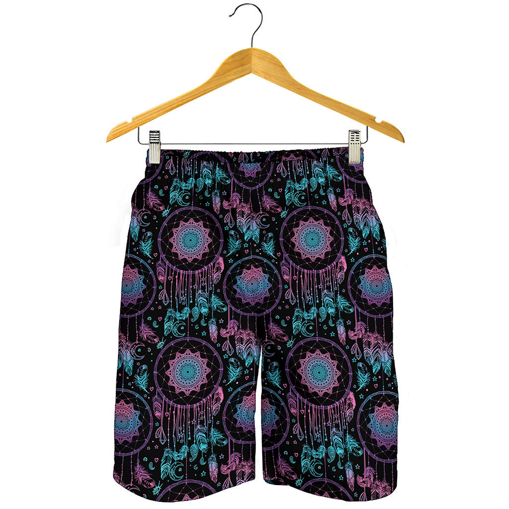 Purple And Blue Dream Catcher Print Men's Shorts