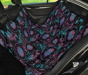 Purple And Blue Dream Catcher Print Pet Car Back Seat Cover