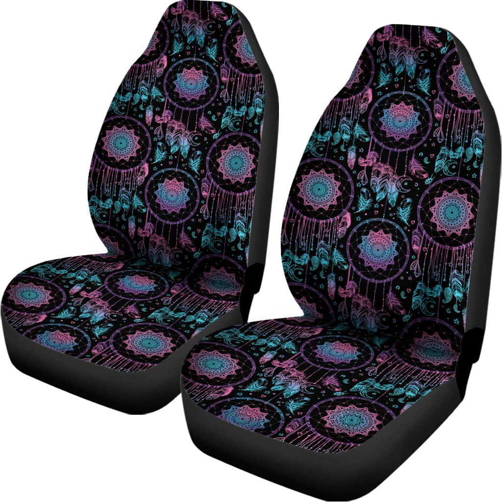 Purple And Blue Dream Catcher Print Universal Fit Car Seat Covers