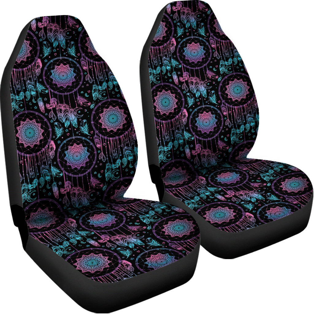 Purple And Blue Dream Catcher Print Universal Fit Car Seat Covers