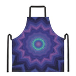 Purple And Blue Kaleidoscope Print Apron