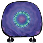Purple And Blue Kaleidoscope Print Car Headrest Covers
