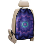Purple And Blue Kaleidoscope Print Car Seat Organizers