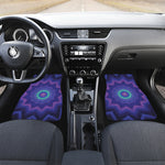 Purple And Blue Kaleidoscope Print Front Car Floor Mats