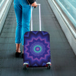 Purple And Blue Kaleidoscope Print Luggage Cover
