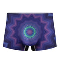 Purple And Blue Kaleidoscope Print Men's Boxer Briefs