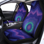 Purple And Blue Kaleidoscope Print Universal Fit Car Seat Covers