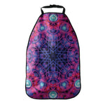 Purple And Blue Light Mandala Print Car Seat Organizers