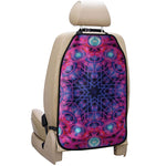 Purple And Blue Light Mandala Print Car Seat Organizers