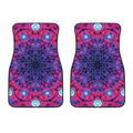 Purple And Blue Light Mandala Print Front Car Floor Mats